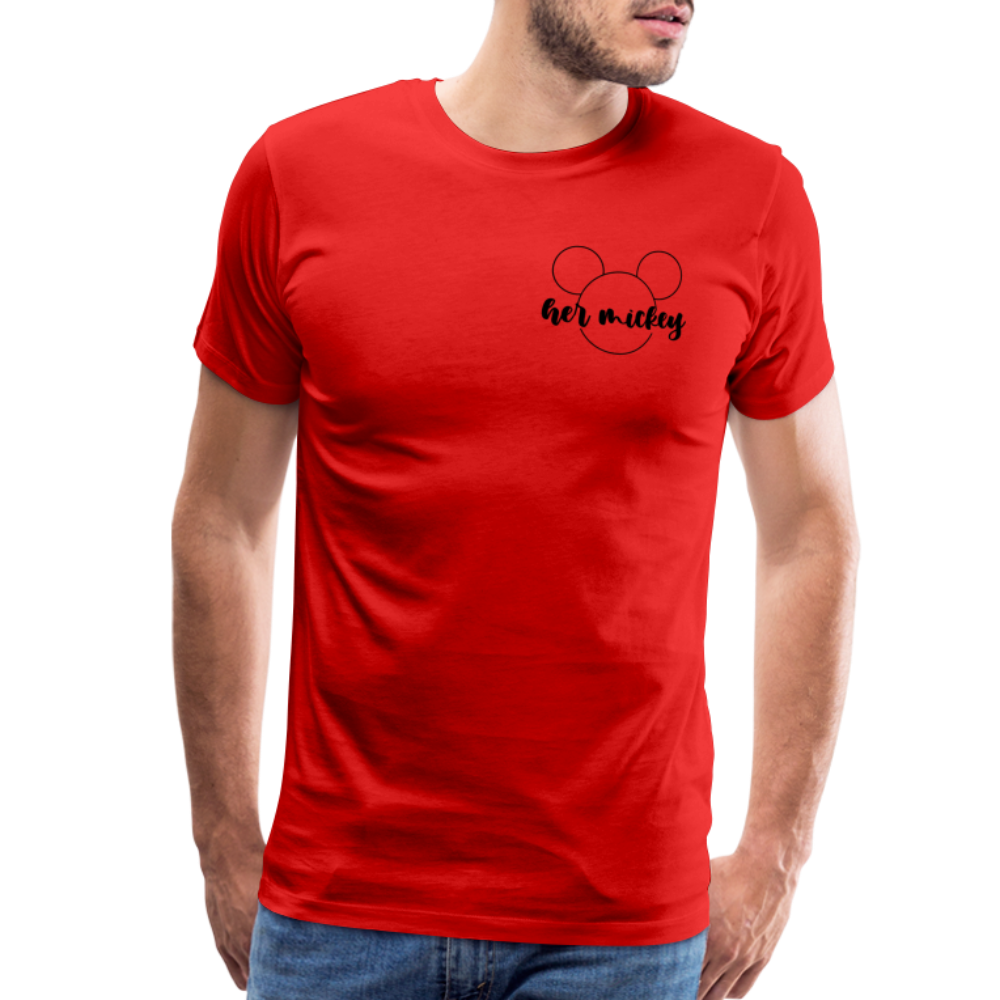 Men's Premium T-Shirt-DL_HER MICKEY - red