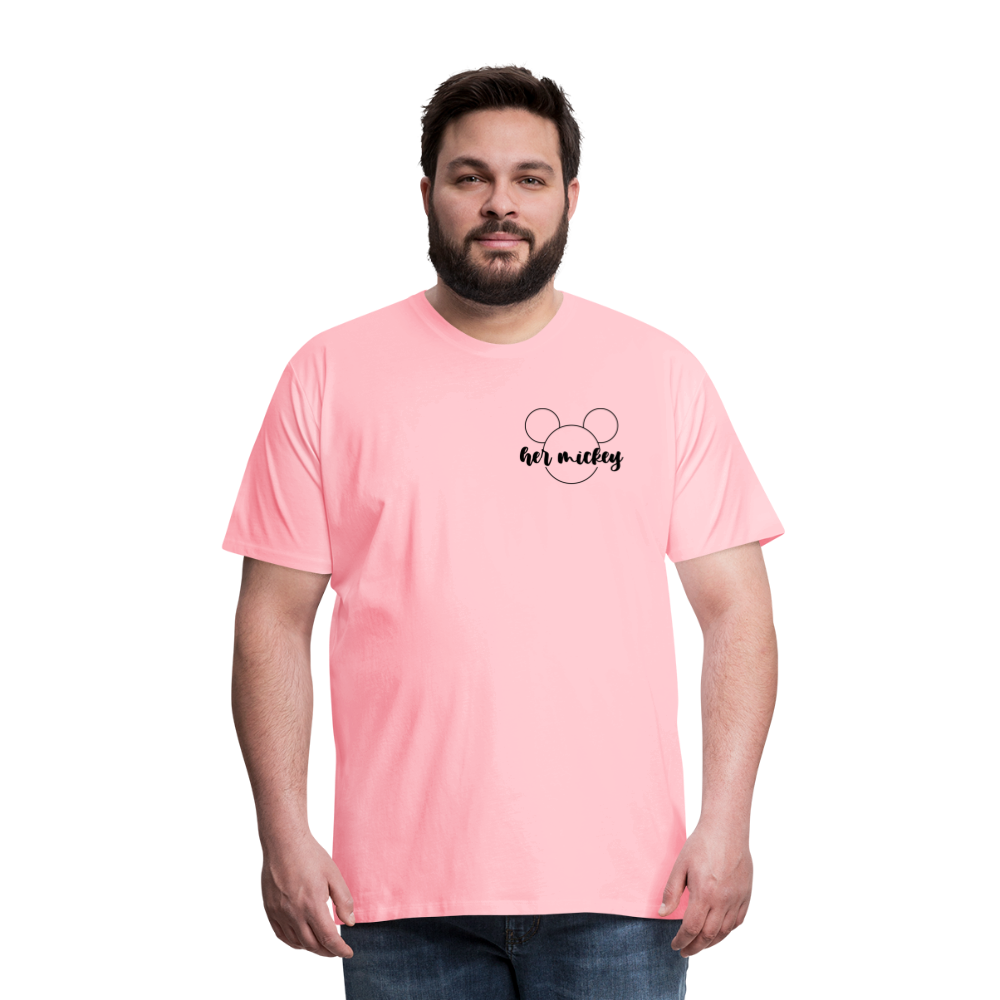 Men's Premium T-Shirt-DL_HER MICKEY - pink
