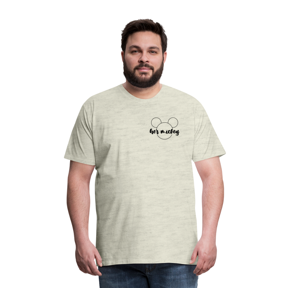 Men's Premium T-Shirt-DL_HER MICKEY - heather oatmeal