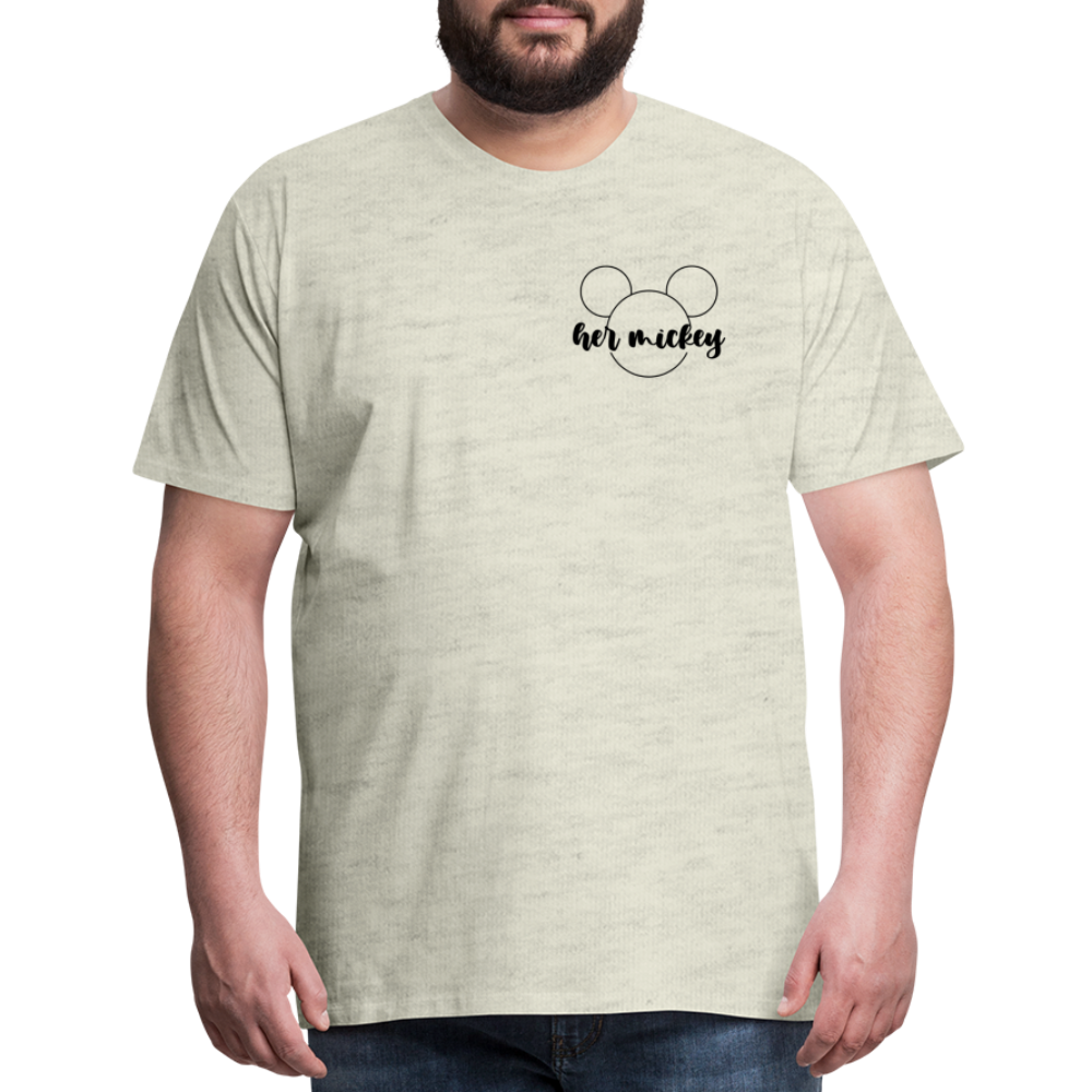 Men's Premium T-Shirt-DL_HER MICKEY - heather oatmeal
