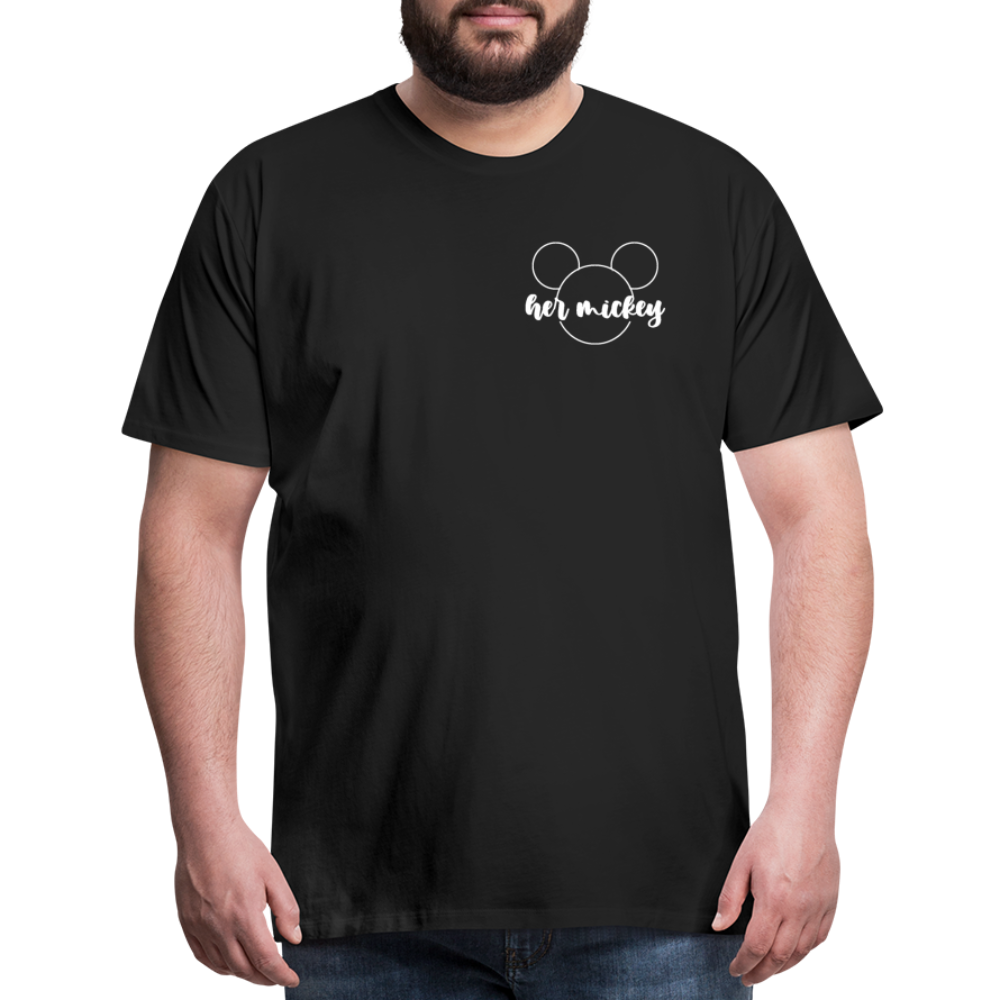 Men's Premium T-Shirt-DL _HER MICKEY_WHITE - black