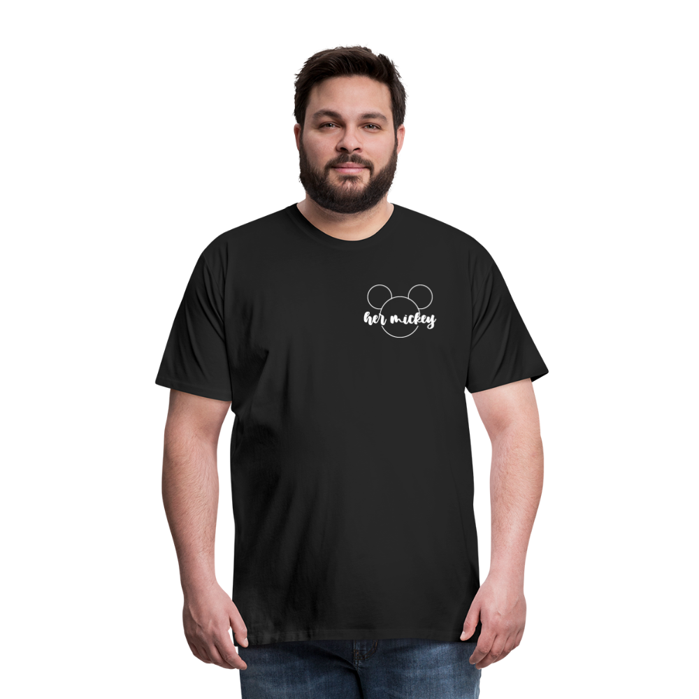 Men's Premium T-Shirt-DL _HER MICKEY_WHITE - black