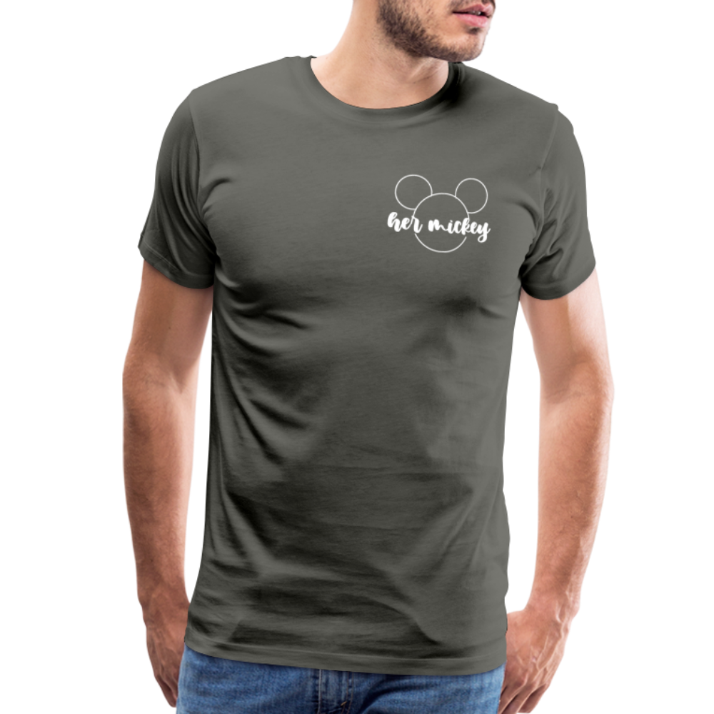 Men's Premium T-Shirt-DL _HER MICKEY_WHITE - asphalt gray