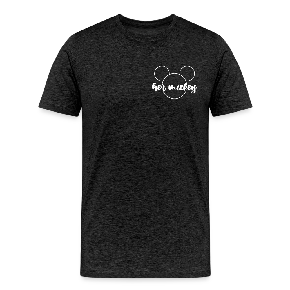 Men's Premium T-Shirt-DL _HER MICKEY_WHITE - charcoal grey