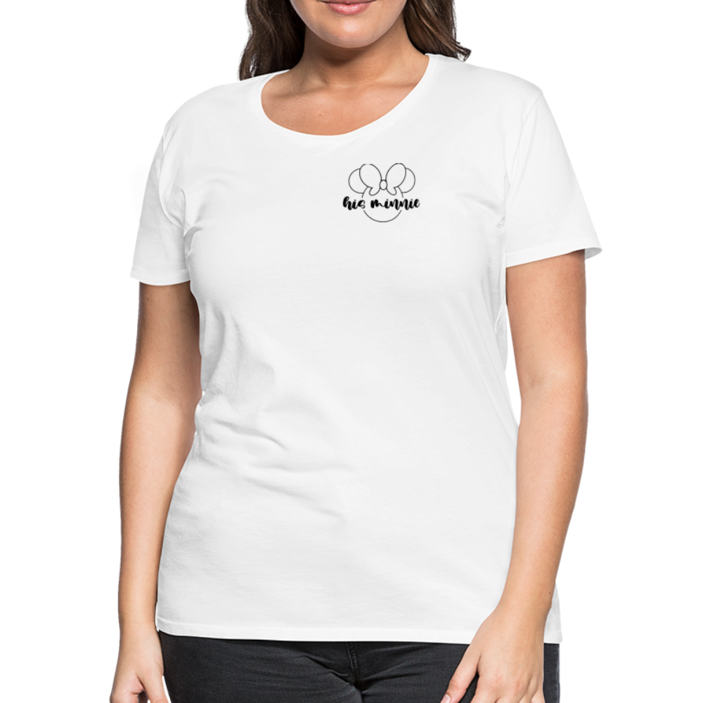 Women’s Premium T-Shirt-DL_HIS MINNIE - white