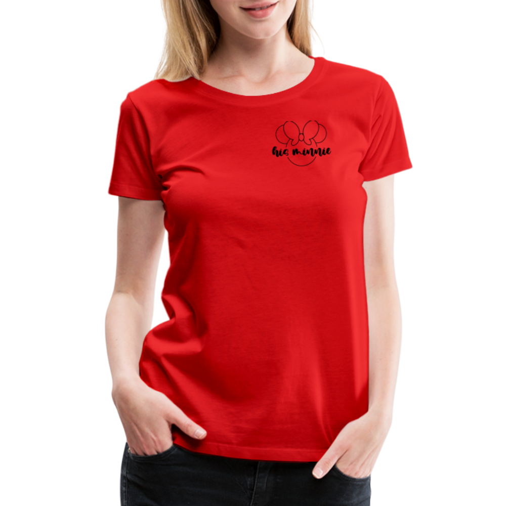 Women’s Premium T-Shirt-DL_HIS MINNIE - red