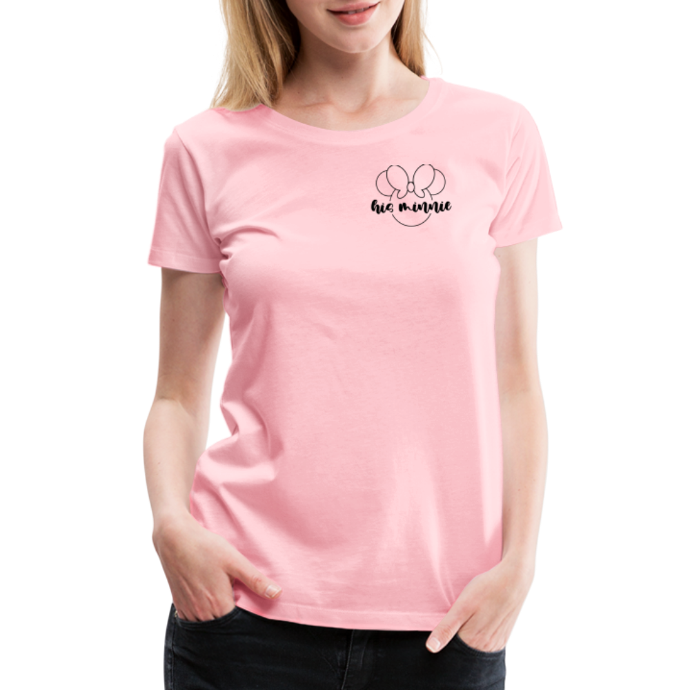 Women’s Premium T-Shirt-DL_HIS MINNIE - pink