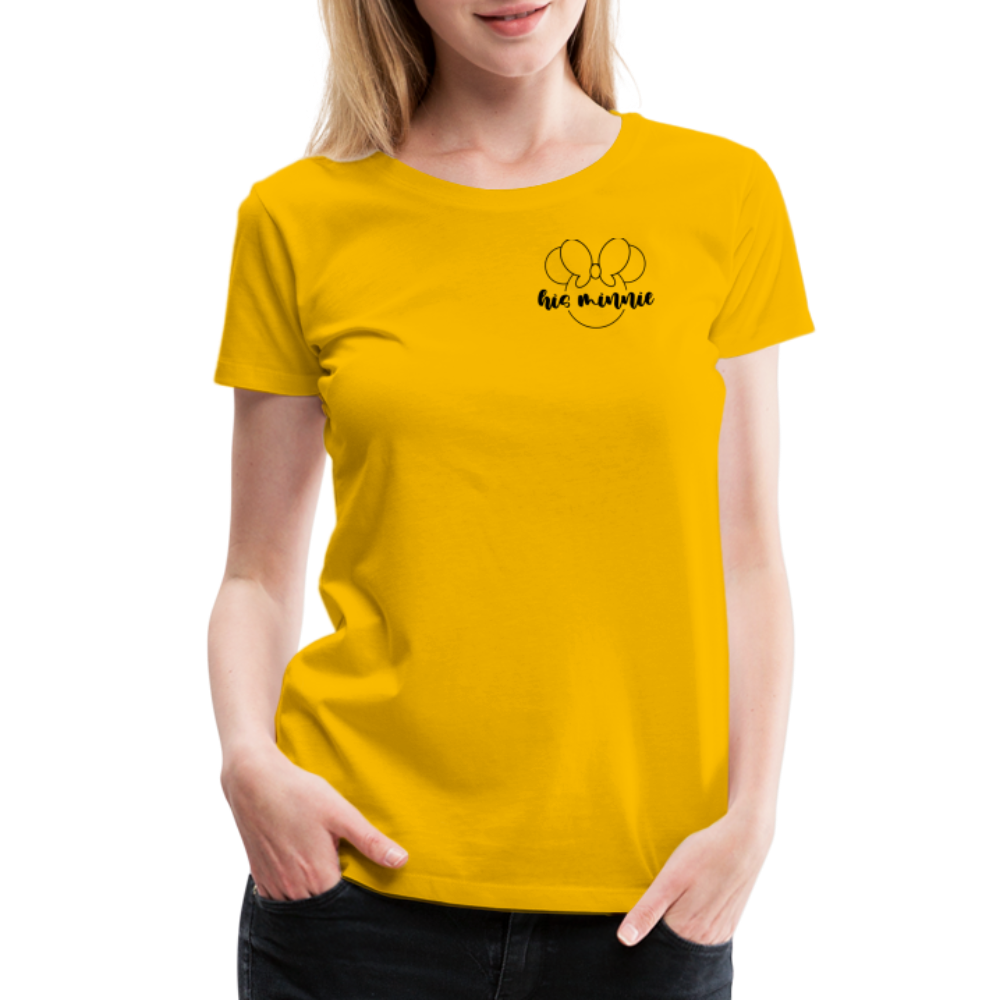 Women’s Premium T-Shirt-DL_HIS MINNIE - sun yellow