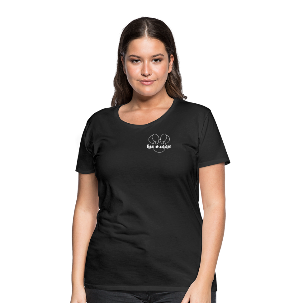 Women’s Premium T-Shirt-DL_HIS MINNIE WHITE - black