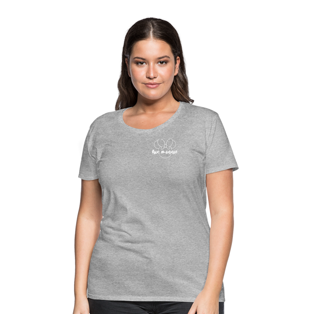 Women’s Premium T-Shirt-DL_HIS MINNIE WHITE - heather gray
