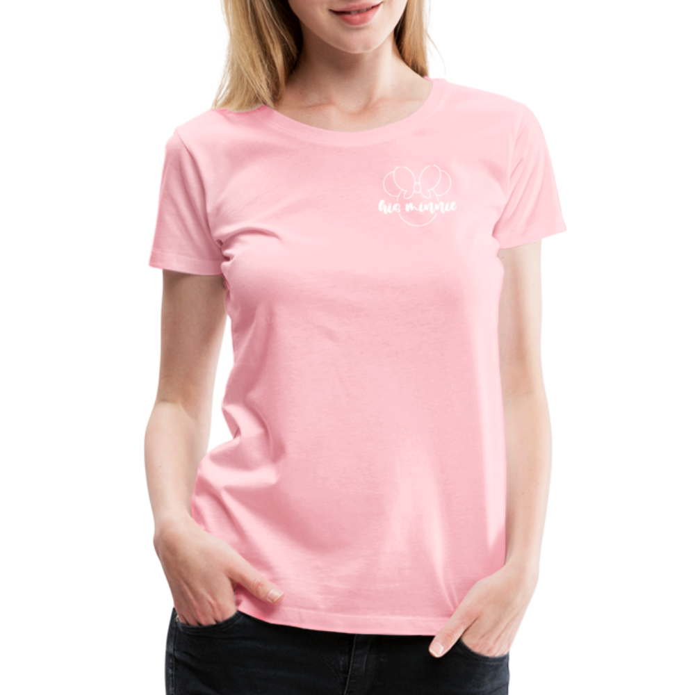 Women’s Premium T-Shirt-DL_HIS MINNIE WHITE - pink