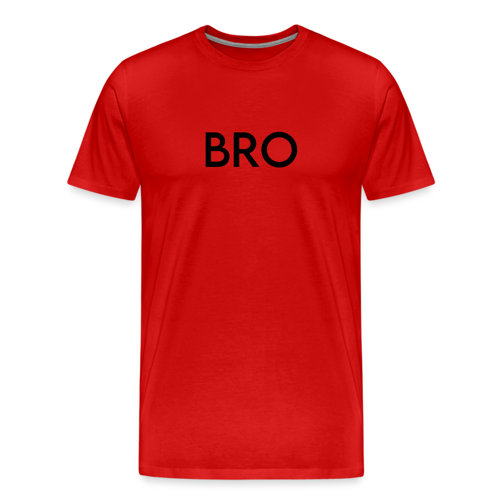 Men's Premium T-Shirt-LM_BRO - red