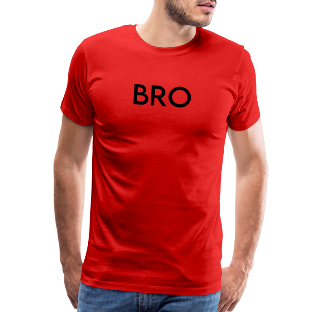 Men's Premium T-Shirt-LM_BRO - red