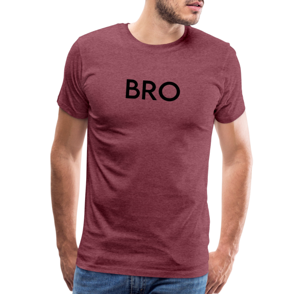 Men's Premium T-Shirt-LM_BRO - heather burgundy
