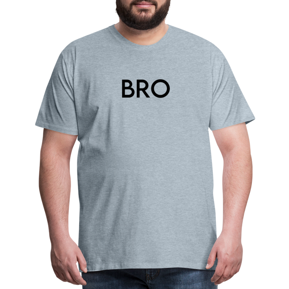 Men's Premium T-Shirt-LM_BRO - heather ice blue