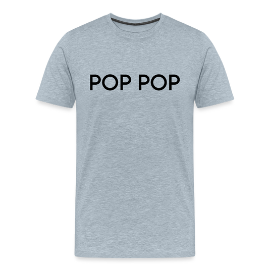 Men's Premium T-Shirt- LM- POPPOP - heather ice blue
