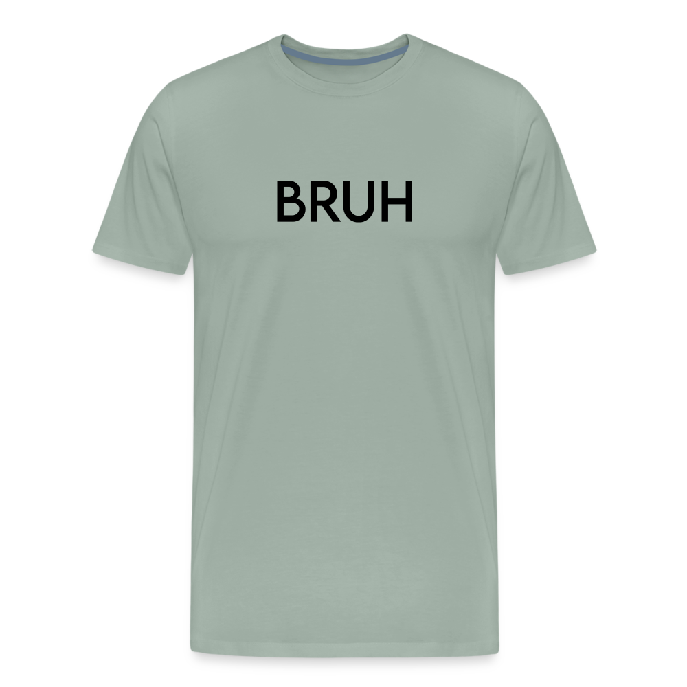 Men's Premium T-Shirt-LM _BRUH - steel green
