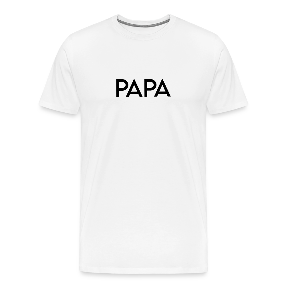Men's Premium T-Shirt- LM -PAPA - white