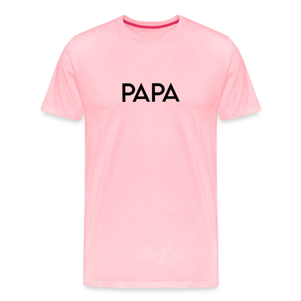 Men's Premium T-Shirt- LM -PAPA - pink
