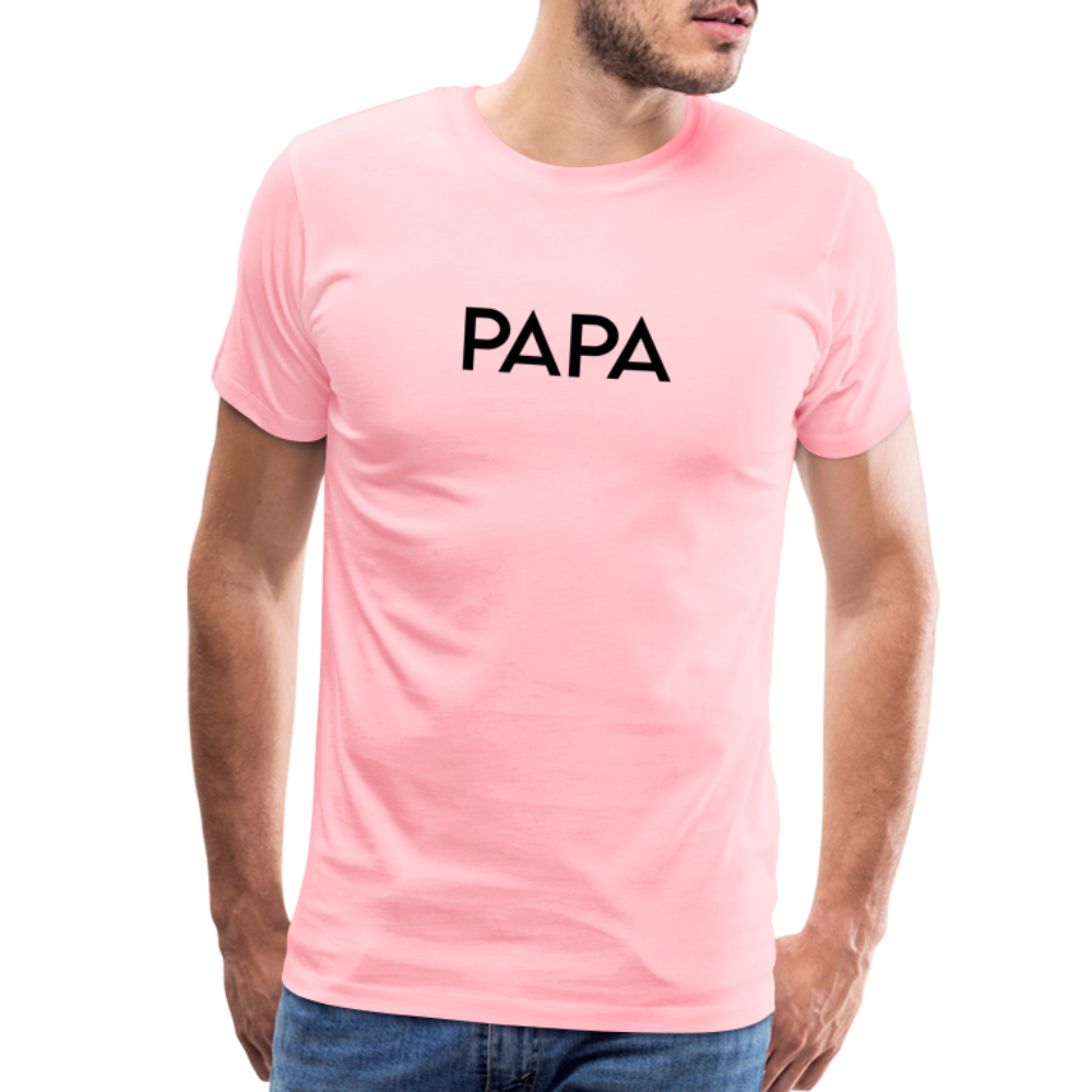 Men's Premium T-Shirt- LM -PAPA - pink