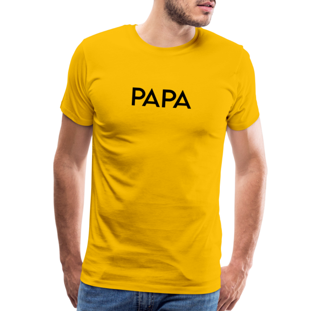 Men's Premium T-Shirt- LM -PAPA - sun yellow