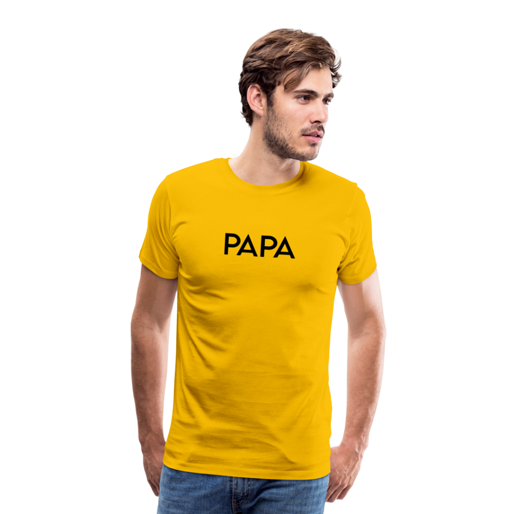 Men's Premium T-Shirt- LM -PAPA - sun yellow