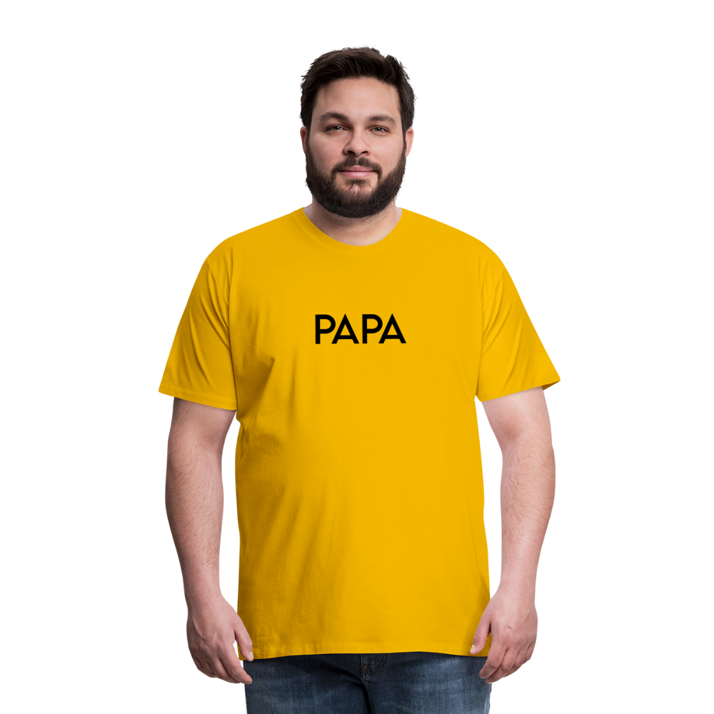 Men's Premium T-Shirt- LM -PAPA - sun yellow