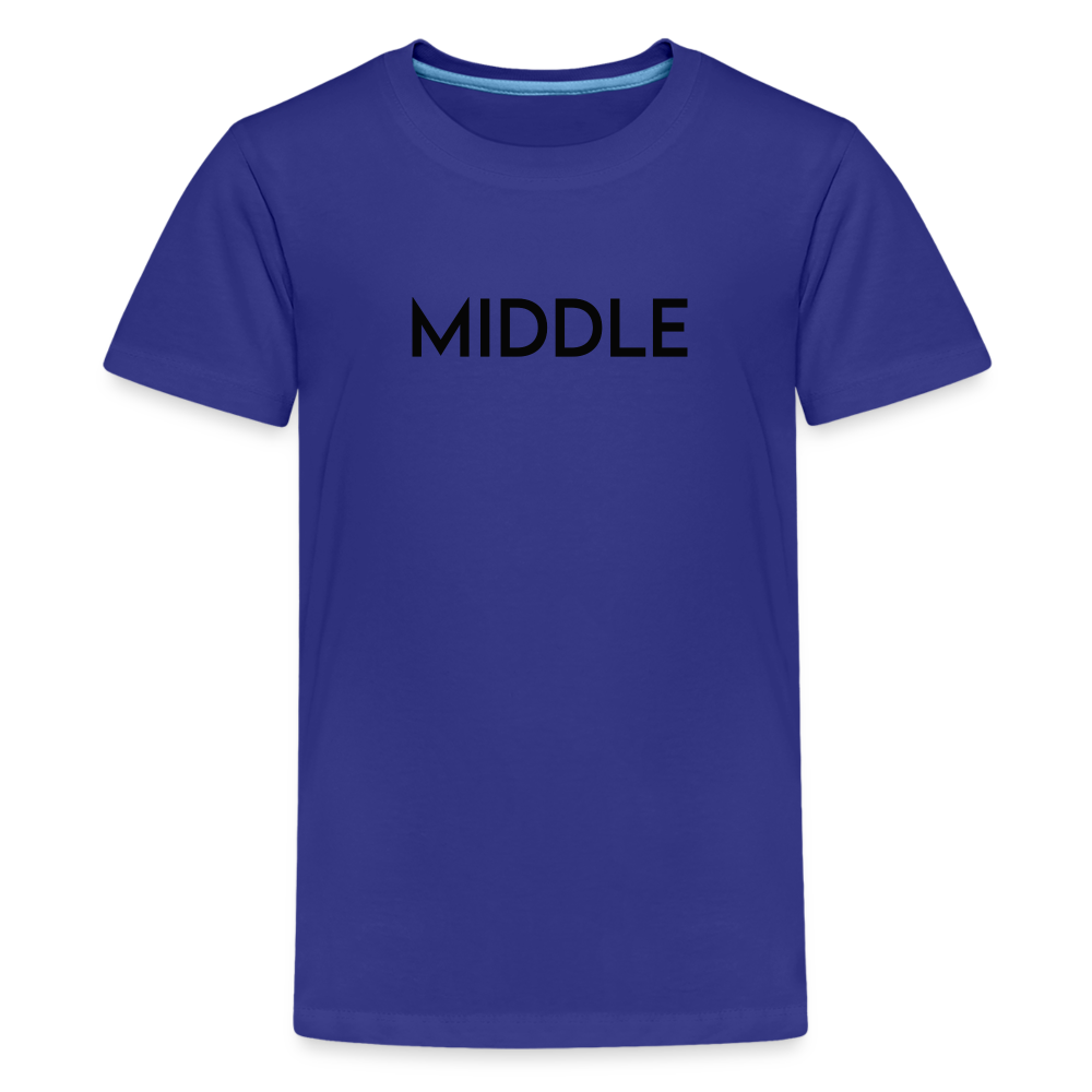 Kids' Premium T-Shirt BN MIDDLE BLACK - royal blue