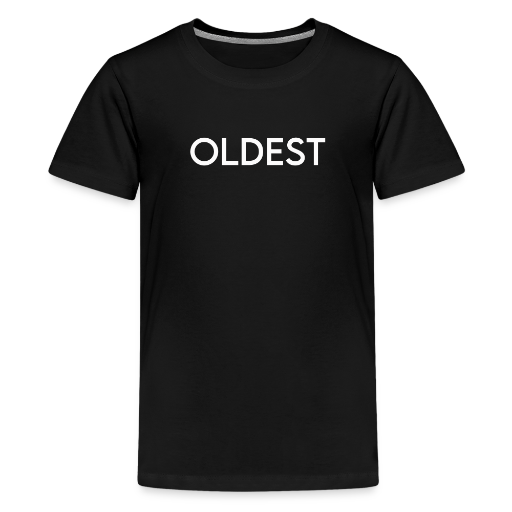 Kids' Premium T-Shirt BN OLDEST WHITE - black