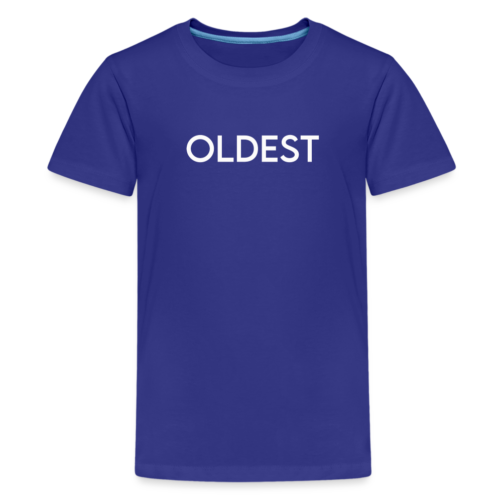Kids' Premium T-Shirt BN OLDEST WHITE - royal blue