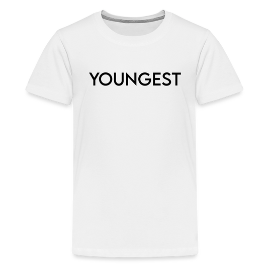Kids' Premium T-Shirt BN YOUNGEST BLACK - white