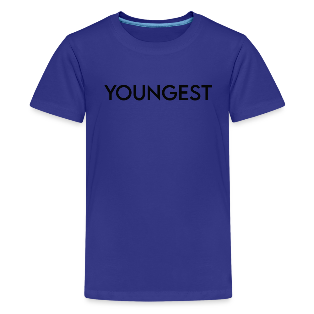 Kids' Premium T-Shirt BN YOUNGEST BLACK - royal blue