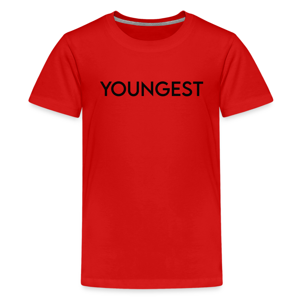 Kids' Premium T-Shirt BN YOUNGEST BLACK - red