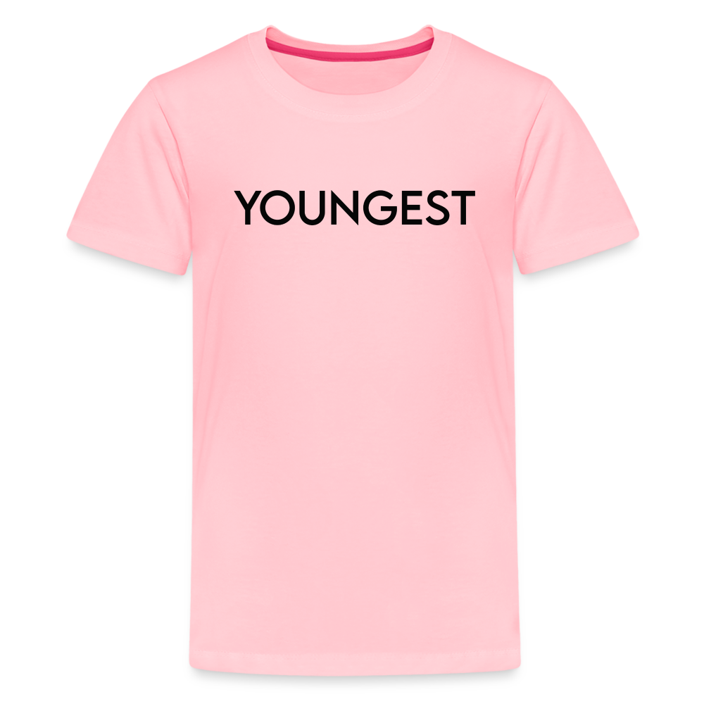 Kids' Premium T-Shirt BN YOUNGEST BLACK - pink