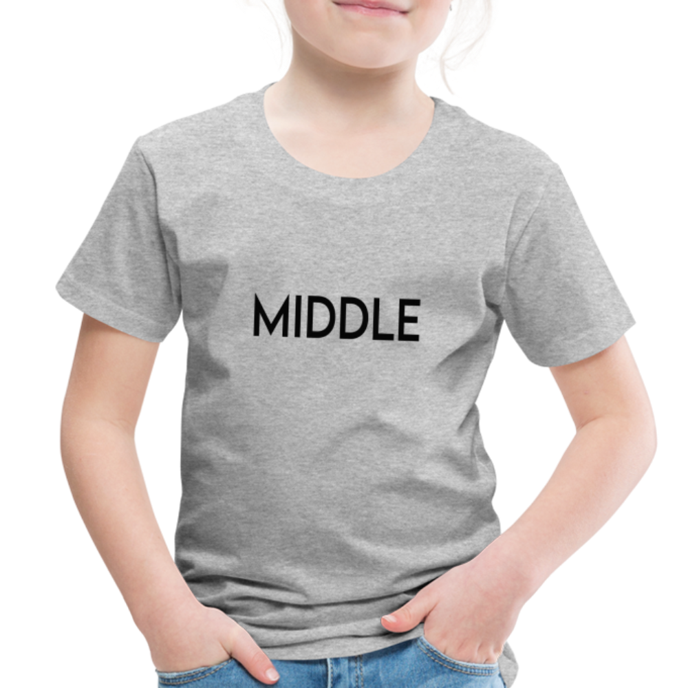 Toddler Premium T-Shirt BN MIDDLE BLACK - heather gray