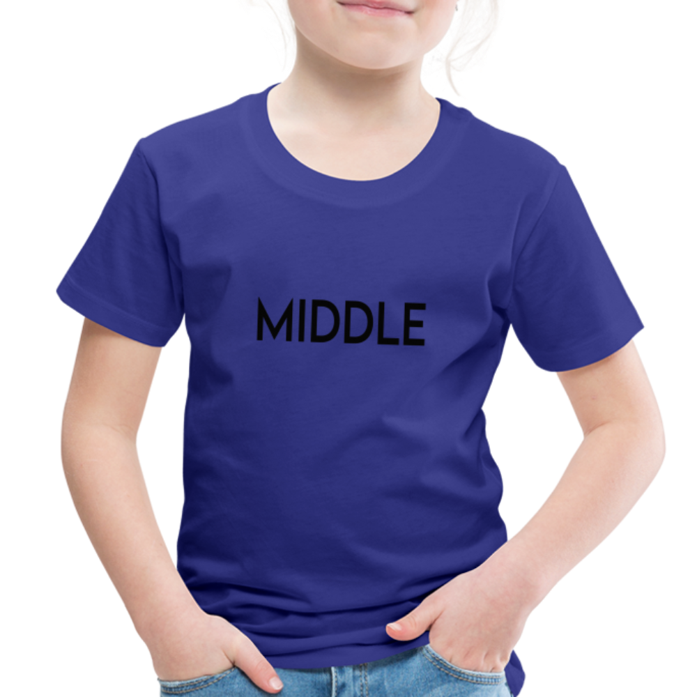 Toddler Premium T-Shirt BN MIDDLE BLACK - royal blue