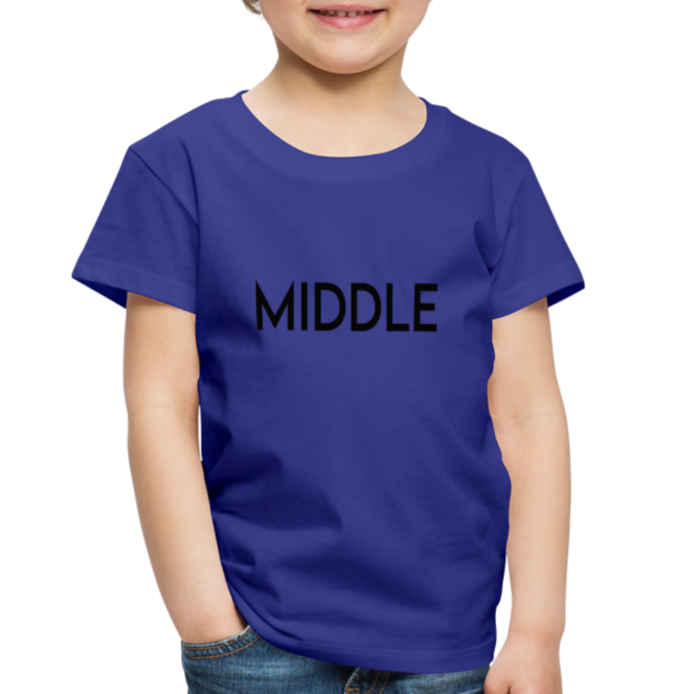 Toddler Premium T-Shirt BN MIDDLE BLACK - royal blue