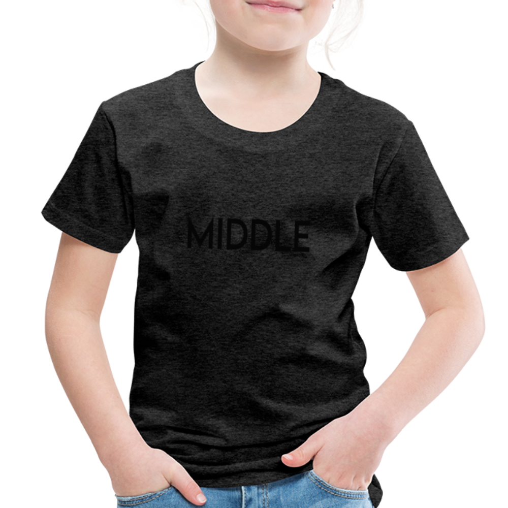 Toddler Premium T-Shirt BN MIDDLE BLACK - charcoal grey