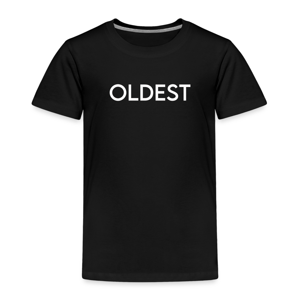 Toddler Premium T-Shirt BN OLDEST WHITE - black