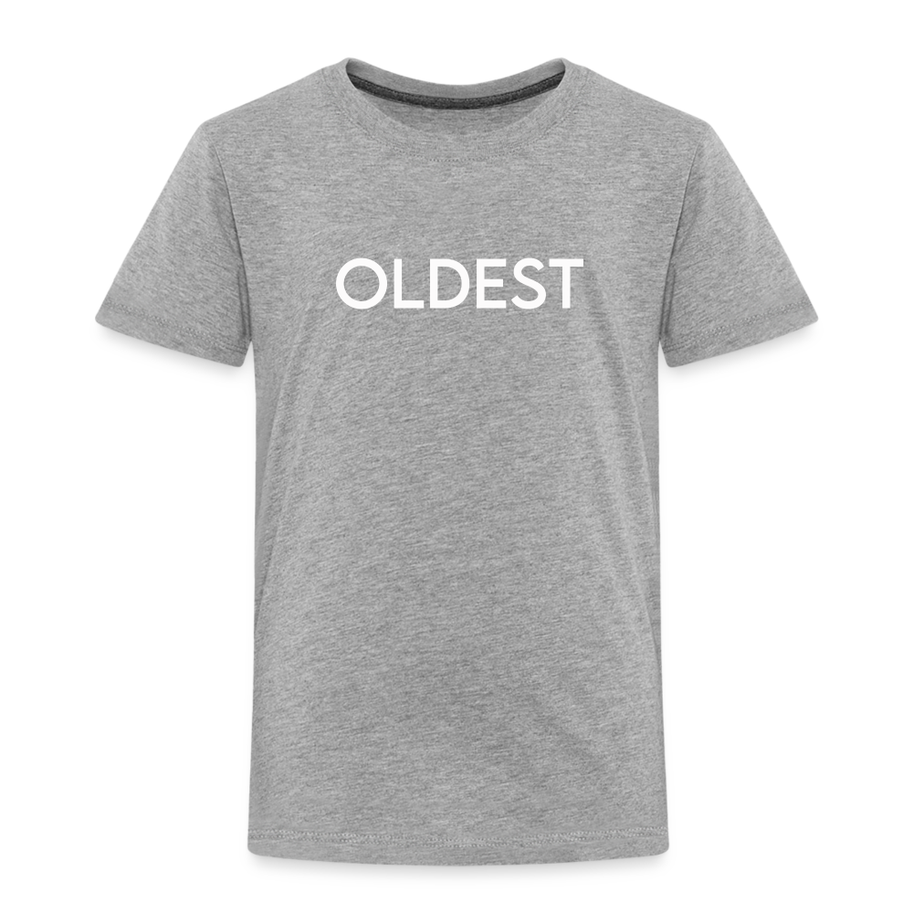 Toddler Premium T-Shirt BN OLDEST WHITE - heather gray
