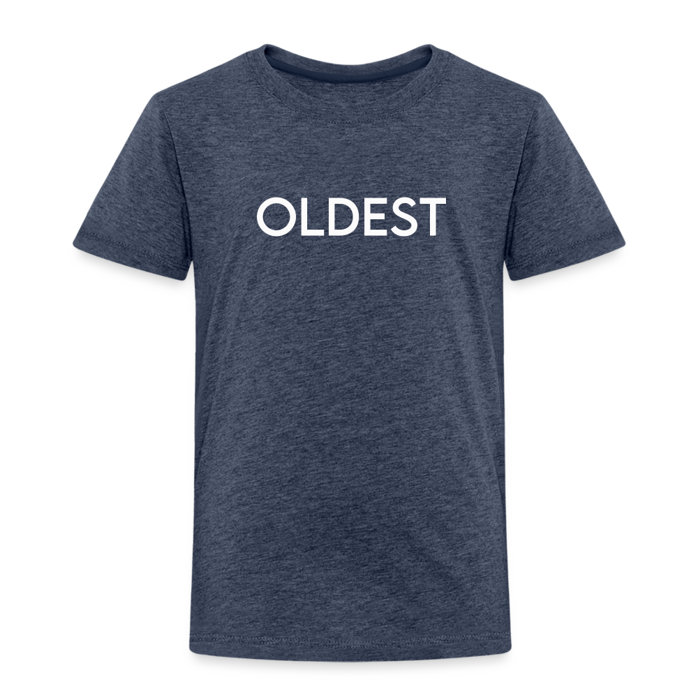 Toddler Premium T-Shirt BN OLDEST WHITE - heather blue