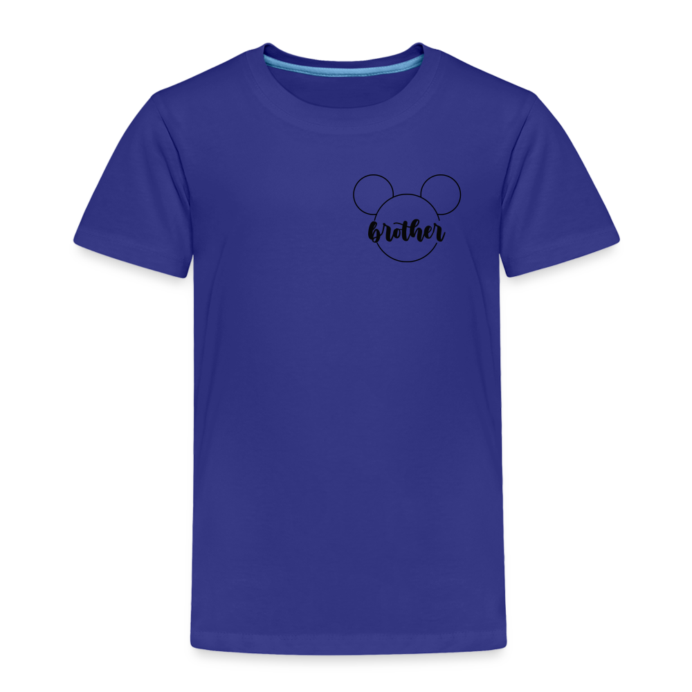 Toddler Premium T-Shirt BN MICKEY BROTHER BLACK - royal blue