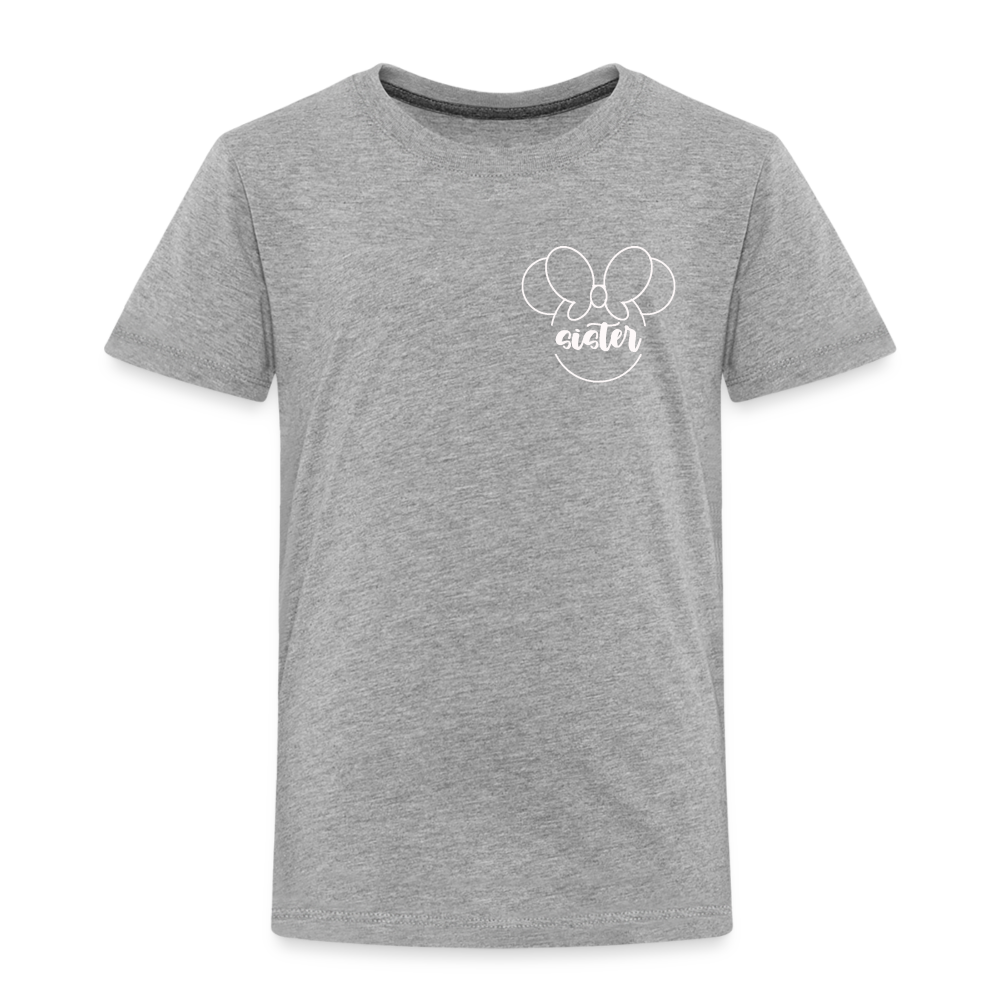 Toddler Premium T-Shirt BN MINNIE SISTER - heather gray