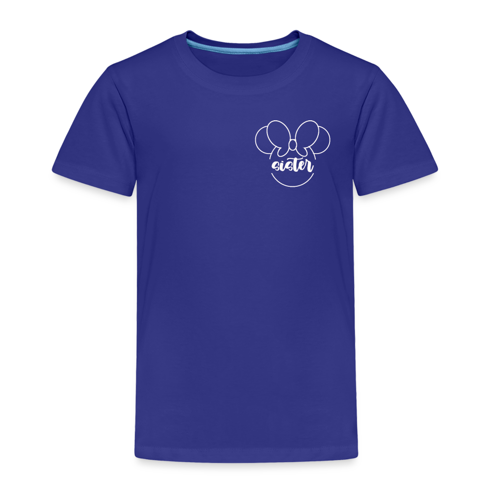 Toddler Premium T-Shirt BN MINNIE SISTER - royal blue