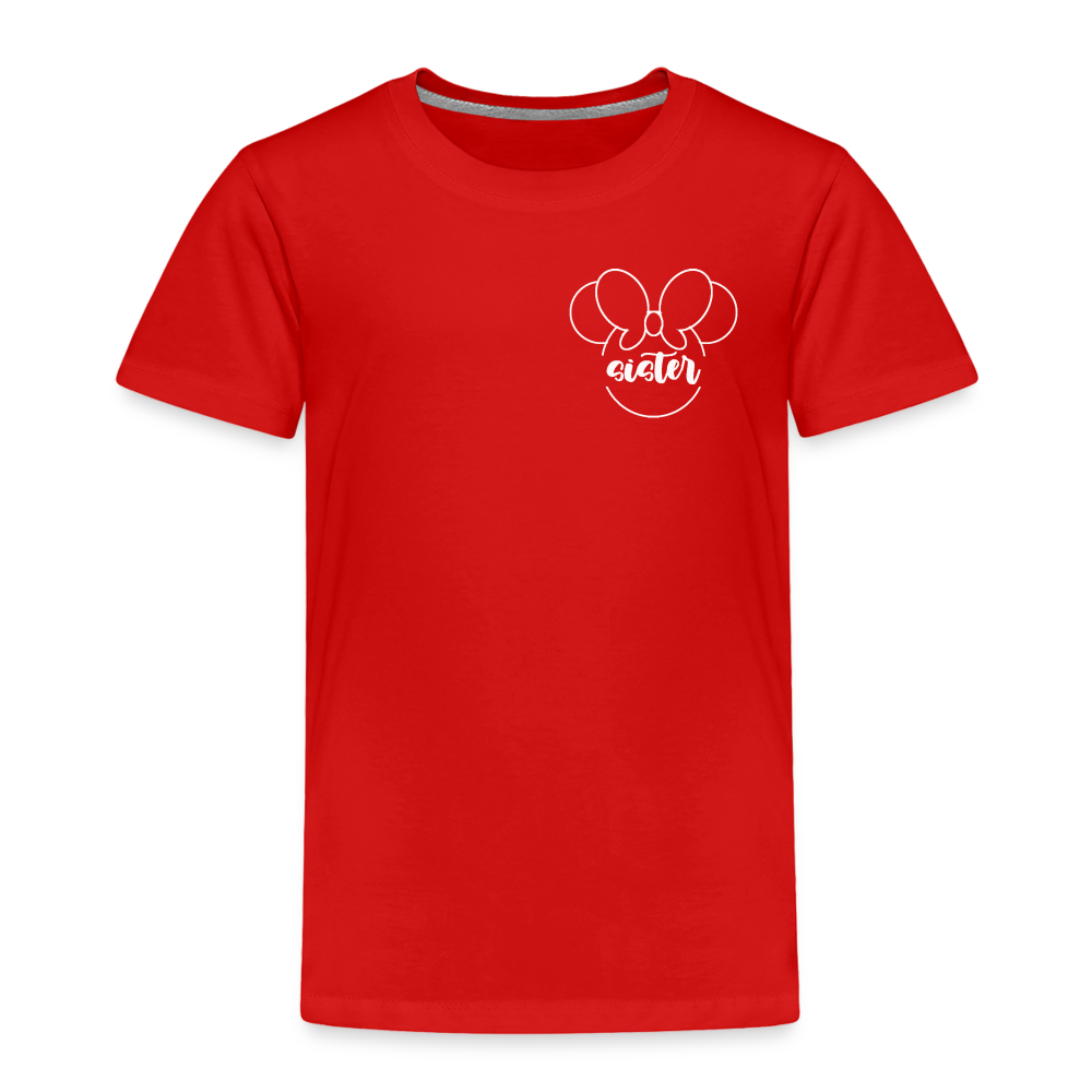 Toddler Premium T-Shirt BN MINNIE SISTER - red