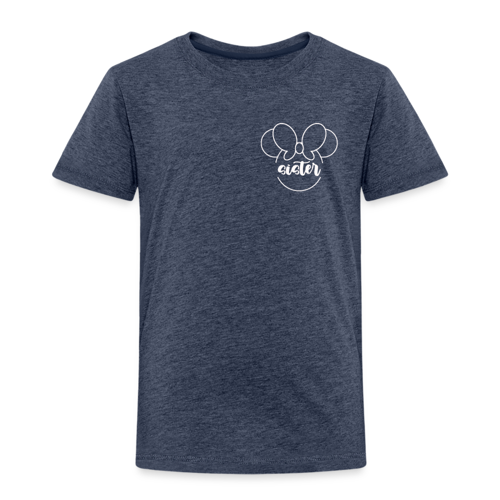 Toddler Premium T-Shirt BN MINNIE SISTER - heather blue