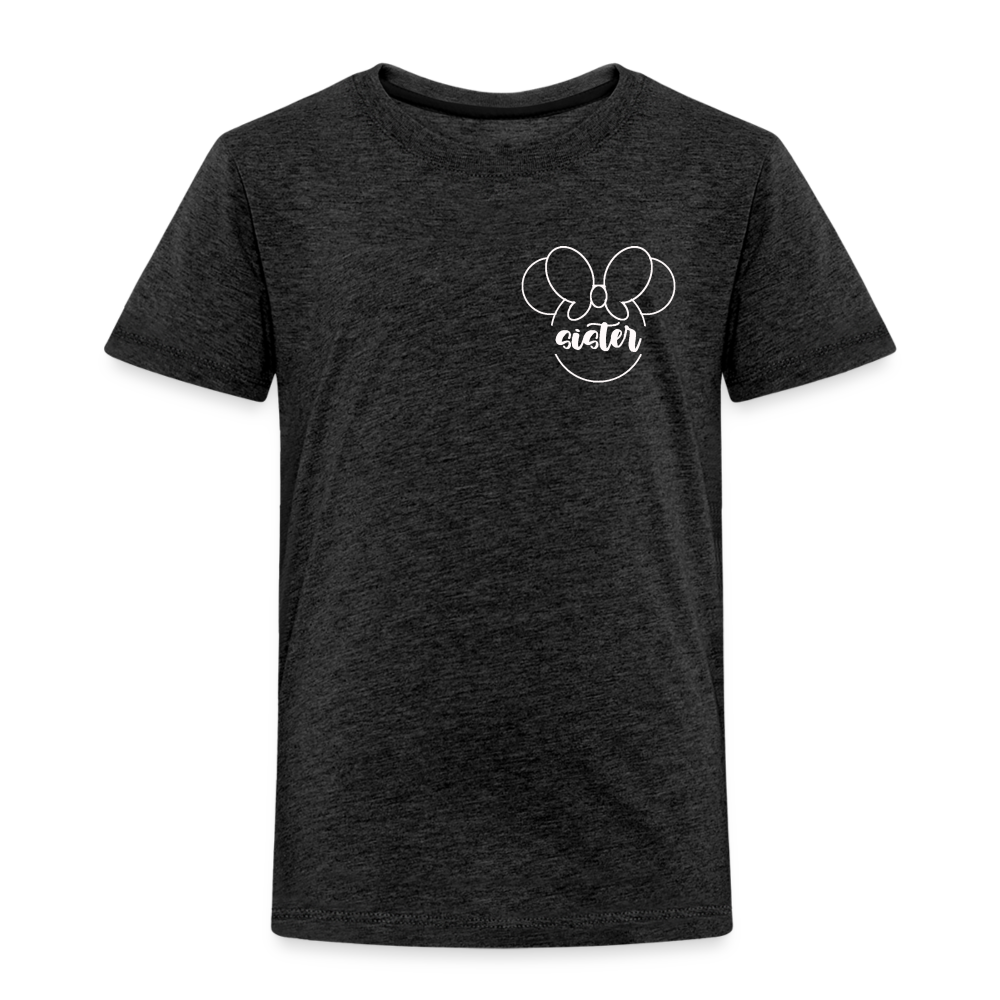 Toddler Premium T-Shirt BN MINNIE SISTER - charcoal grey