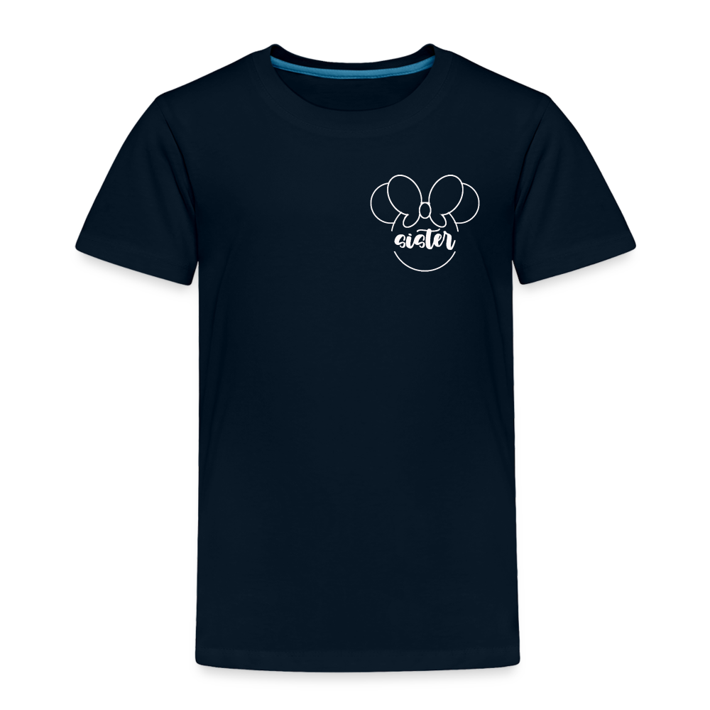 Toddler Premium T-Shirt BN MINNIE SISTER - deep navy