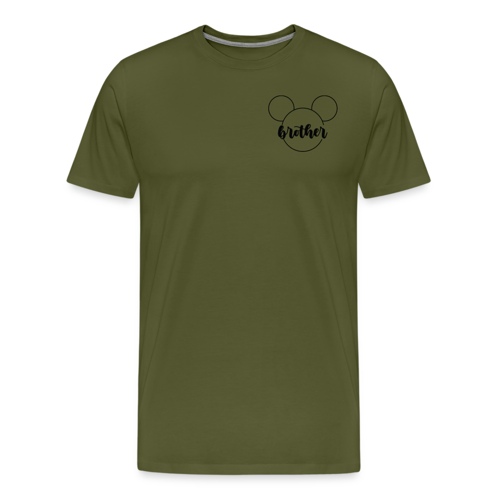 Men's Premium T-Shirt BN MICKEY BROTHER BLACK - olive green