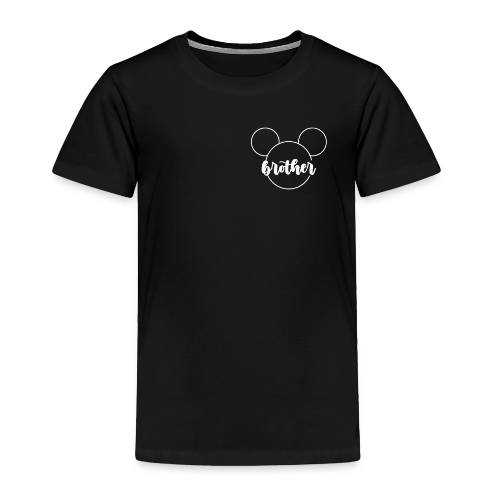 Toddler Premium T-Shirt BN MICKEY BROTHER WHITE - black